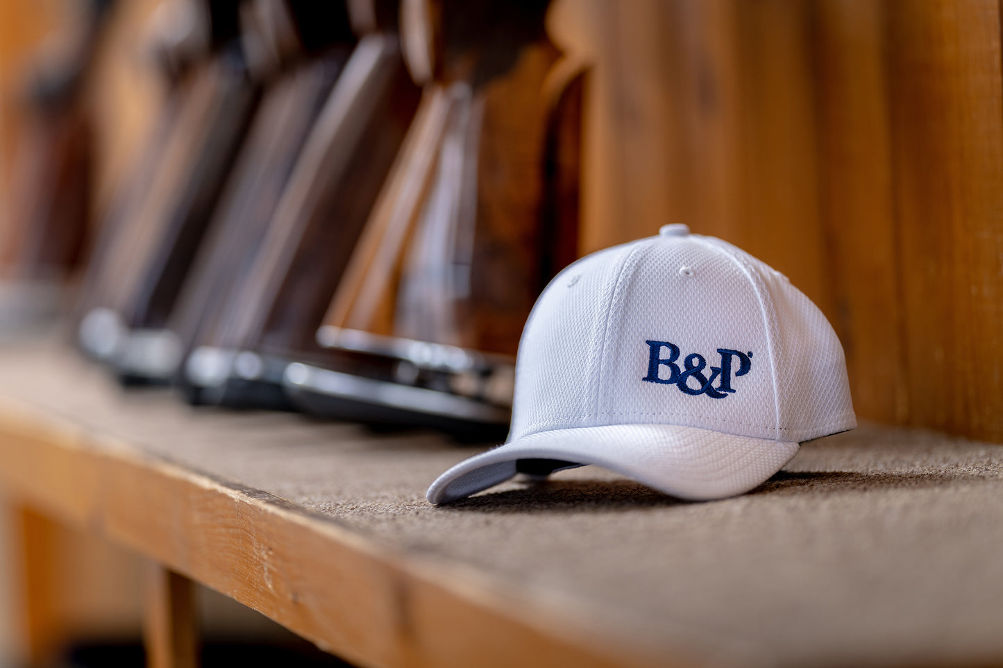 B&P Flex Fit White Hat