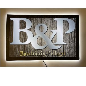 B&P Faux Wood Sign