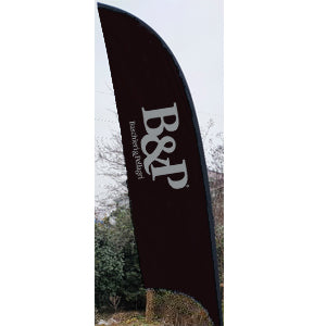 B&P 12FT Double Sided Heavy Duty Feather Flag